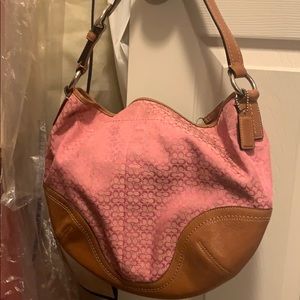 Pink coach purse